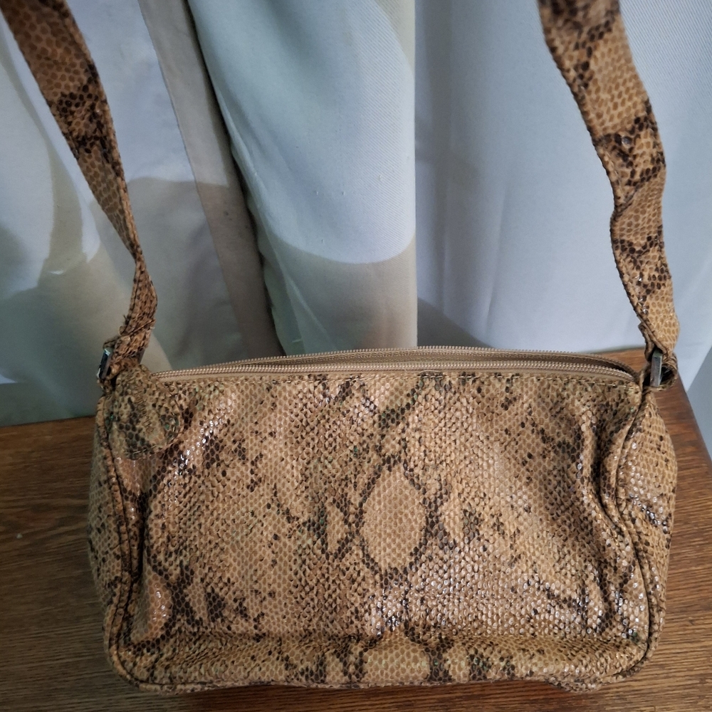 Liz Claiborne faux snakeskin purse